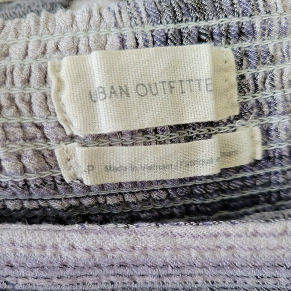 UO Lachlan Flannel Smocked Mini Dress - Picture 7 of 7